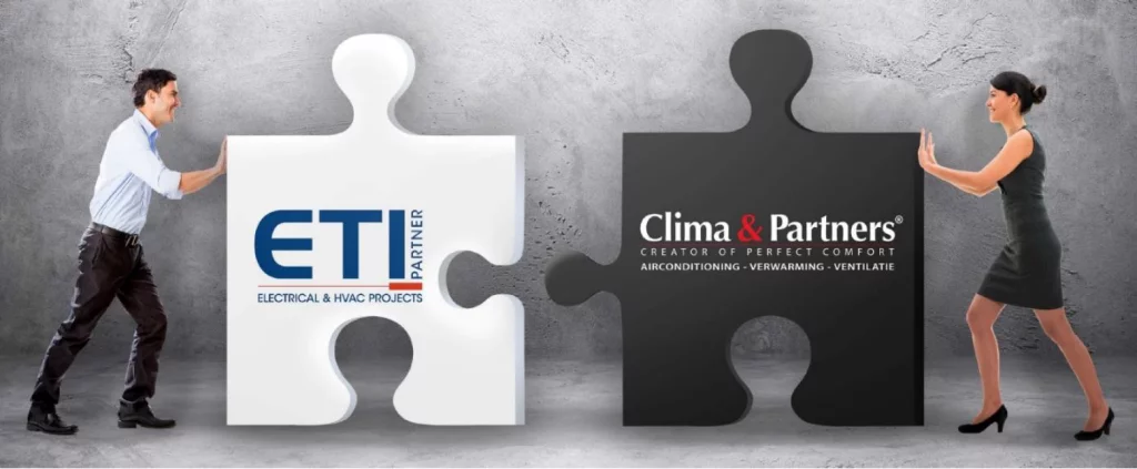 Fusie van Clima & Partners en ETI Partner onder de naam Clima & Partners NV, onderdeel van Building Technology.